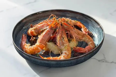 A plate served at La Voûte