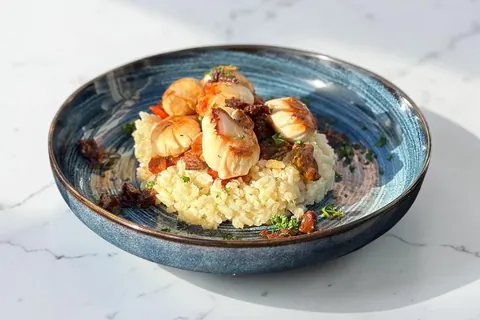 A plate served at La Voûte