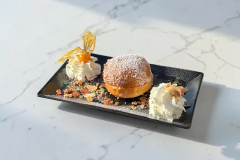 A plate served at La Voûte